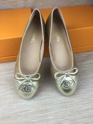 CHANEL Shallow mouth flat shoes Women--149